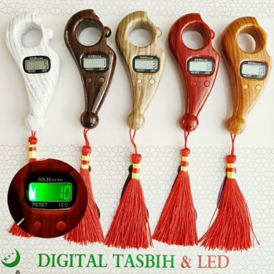 Picture of Finger Counter Islamic Tasbih Bead Digital Finger Rotating Prayer Beads with Digital Counter Counter for Prayer Islamic Tasbih Muslim Digital Smart Tasbi - Int: One size