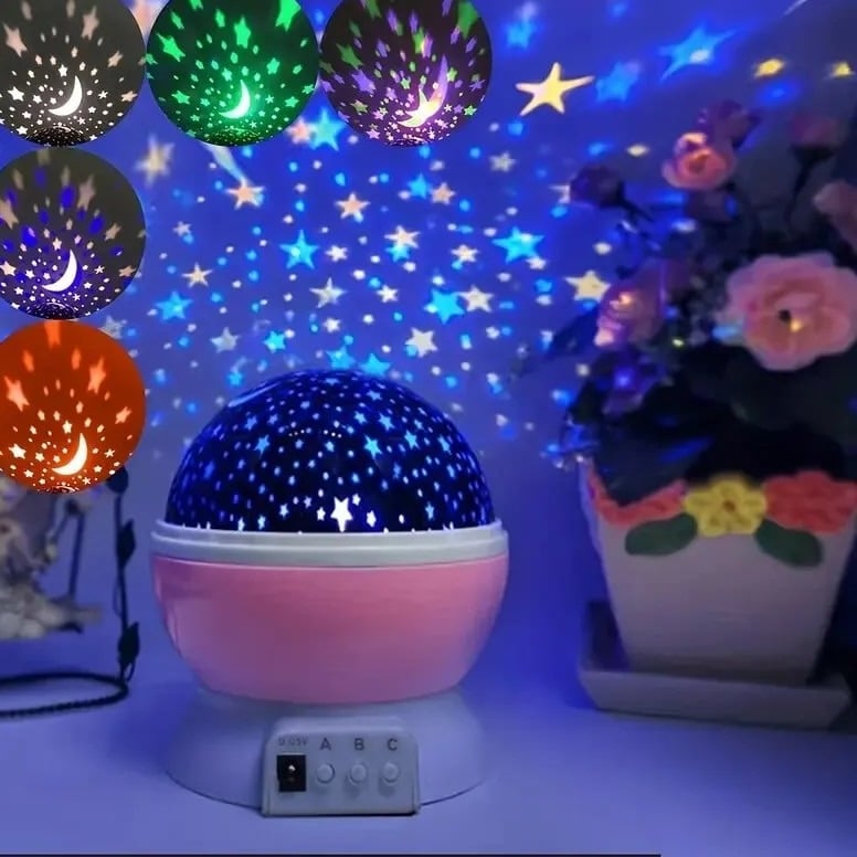 Picture of Exclusive New Star Master Rotating Starry Sky Light,Colorful Night Lights Projector Children Kids Baby Sleep Lighting Sky Star Master Projection Lamp Led Projection Home Decor - Multicolor - Int: One size
