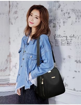 Picture of New Female Backpacks High Capacity Waterproof - Black - Int: One size
