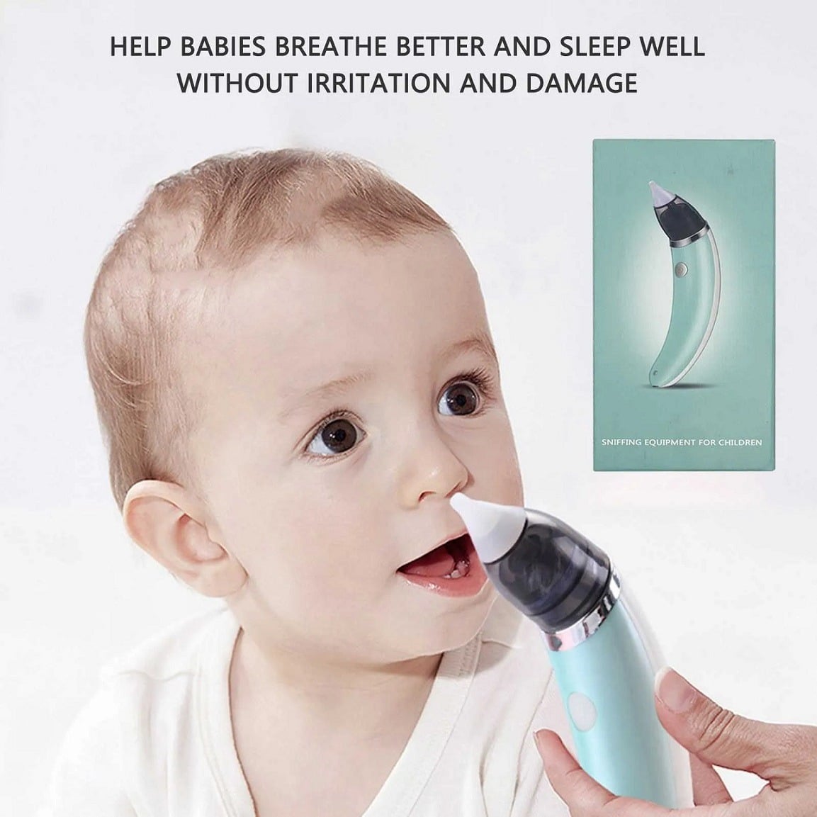 Picture of Baby Nasal Aspirator Electric Nose Cleaner Sniffing Equipment for Children Clear stuffy noses Quickly & Gently - Multicolor - Int: One size