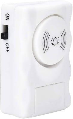 Picture of Wireless Window Door Entry Security Burglar Alarm Chime Doorbell Magnetic Sensor - White - Int: One size