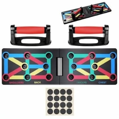 Picture of 9 In 1 Multifunction Push-Up Rack - Fitness Mart Foldable Push Up Board - Multicolor - Int: One size