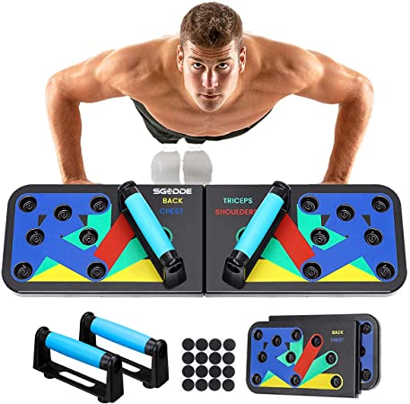 Picture of 9 In 1 Multifunction Push-Up Rack - Fitness Mart Foldable Push Up Board - Multicolor - Int: One size
