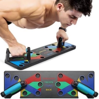 Picture of 9 In 1 Multifunction Push-Up Rack - Fitness Mart Foldable Push Up Board - Multicolor - Int: One size