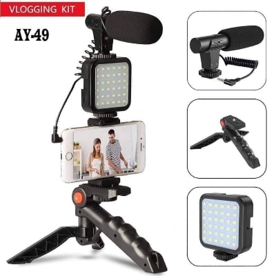 Picture of VIDEO Making Kit VLOGGING KIT FOR LIVE STREAMING KIT-AY49 - Black - Int: One size