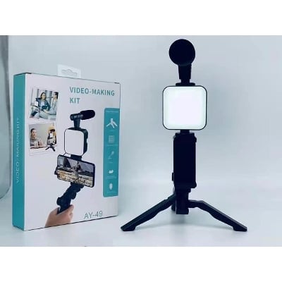 Picture of VIDEO Making Kit VLOGGING KIT FOR LIVE STREAMING KIT-AY49 - Black - Int: One size