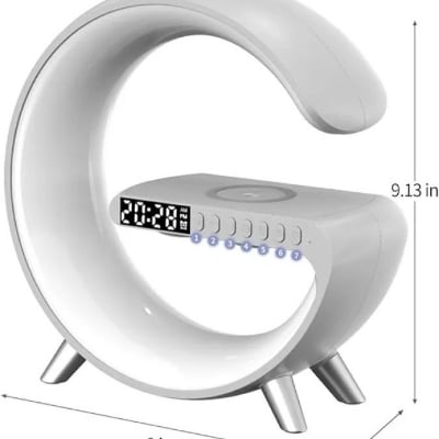 Picture of G63 Smart Light Sound Speaker Machine Fast Charging Alarm Clock 7-Color RGB Music Player Speaker - Int: One size