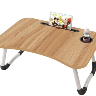 Picture of Portable Foldable Home Laptop/Notebook Stand Desk/Table for Study - Laptop Table - Multicolor - Int: One size