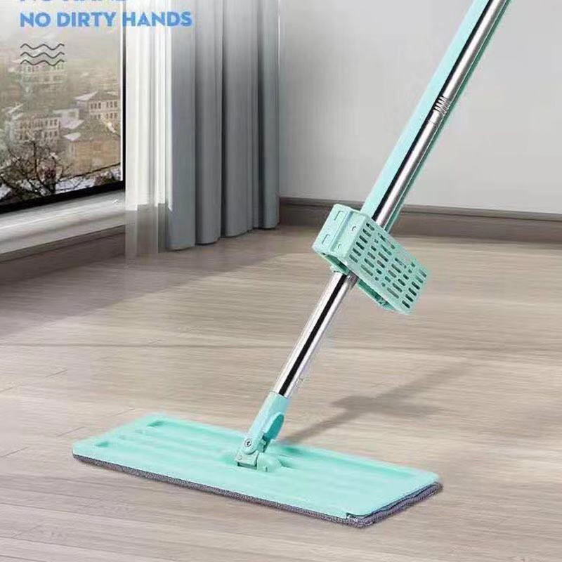 Picture of Konco Mop Floor Cleaning Microfiber Mop Squeeze Flat Mop 360 Rotation Spin Mop Wet/Dry Floor Cleaning Hand Wash Free Konco Mop Floor Cleaning Microfiber Mop Squeeze Flat Mop 360 Rotation Spin Mop Wet/Dry Floor Cleaning Hand Wash Free