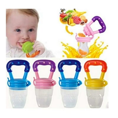 Picture of Baby Pacifier Nipple Feeder Newborn Infant Soother Fresh Fruit Food Milk Nibbler Feeder Safety Silicone Toddlers Puting Teat