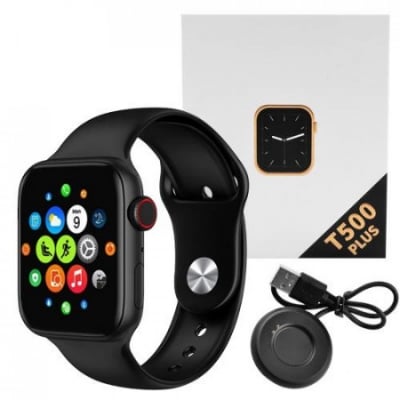 Picture of Exclusively T500 Smart Watch Compatible with Android & iOS Bluetooth Watch - Stay Connected and Track Your Fitness with This Smart and Stylish Timepiece - Black - Int: One size