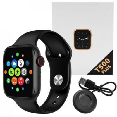 Picture of Exclusively T500 Smart Watch Compatible with Android & iOS Bluetooth Watch - Stay Connected and Track Your Fitness with This Smart and Stylish Timepiece - Black - Int: One size