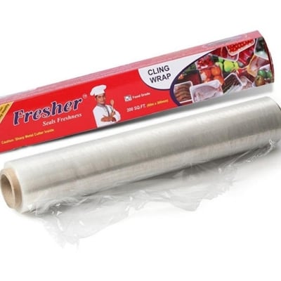 Picture of Food Grade PE Vinyl Film Plastic Wrapping Paper Roll 60 meter Ideal food Wrapping paper for Keeping Food Fresh / Wrapping Roll - Int: One size