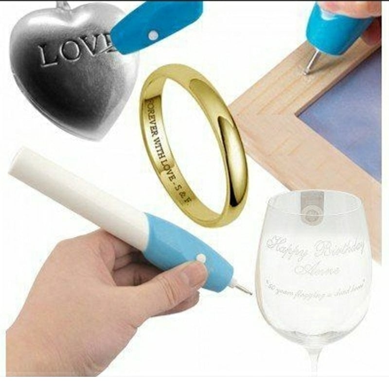 Picture of 1pcs Permanent Engrave it Pen Metal Glass Plastic Wood Engraver Battery operated