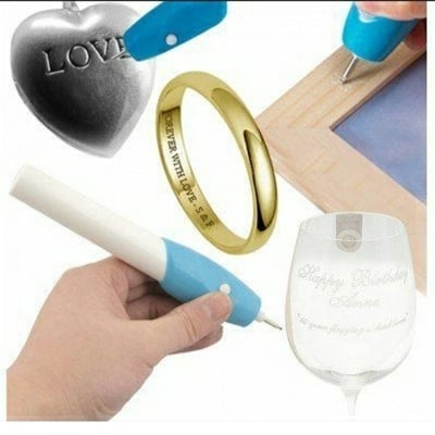 Picture of 1pcs Permanent Engrave it Pen Metal Glass Plastic Wood Engraver Battery operated