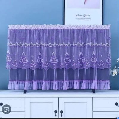 Picture of 1 Piece Lace New  42 Inches TV Cover Upto 32-42 inches Smart LED TV Cover - Int: One size