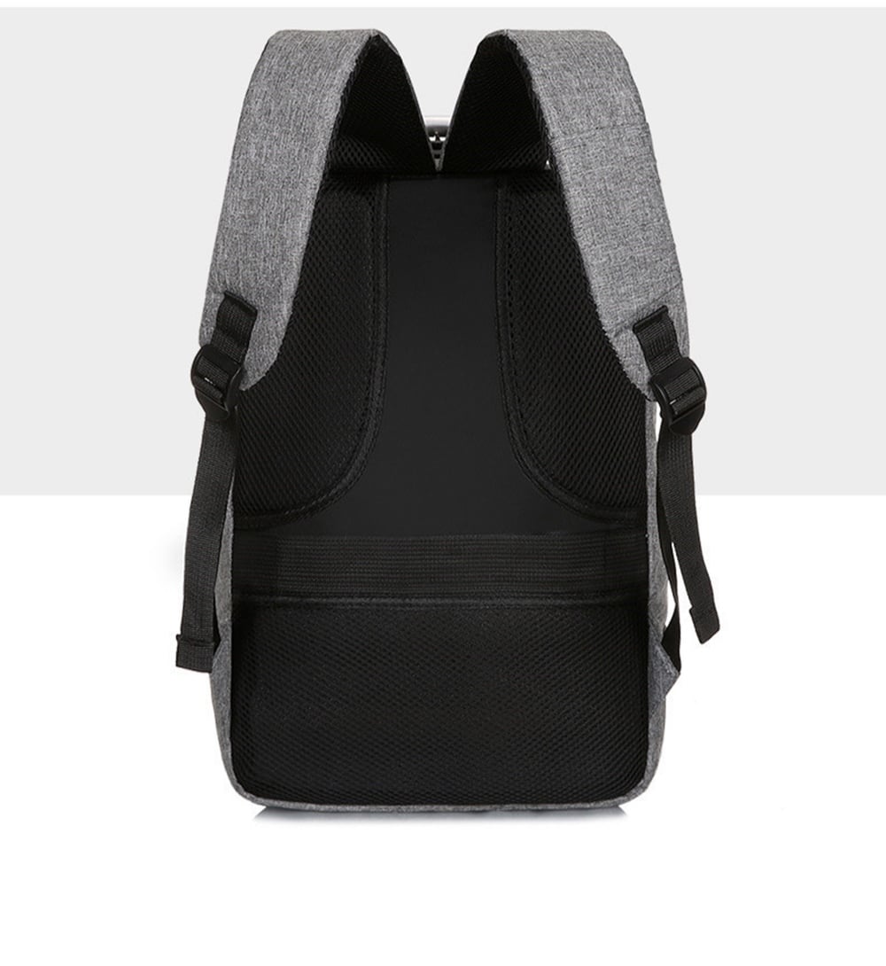 Picture of Usb Charging Waterproof Schoolbag male Business Travel Bags 15.6 inchi (Money Bag Free) - Grey - Int: One size