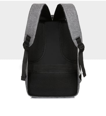 Picture of Usb Charging Waterproof Schoolbag male Business Travel Bags 15.6 inchi (Money Bag Free) - Grey - Int: One size
