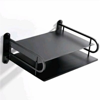 Picture of 2 layer Wall Mount Wifi Router Stand/TV Box Stand,Hanging Storage Organizer metal Stand