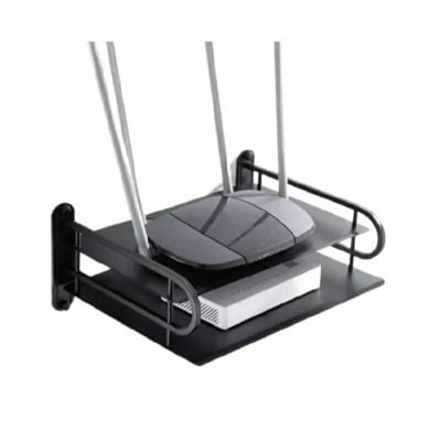 Picture of 2 layer Wall Mount Wifi Router Stand/TV Box Stand,Hanging Storage Organizer metal Stand