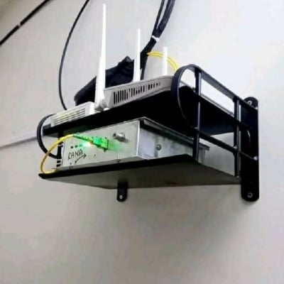 Picture of 2 layer Wall Mount Wifi Router Stand/TV Box Stand,Hanging Storage Organizer metal Stand