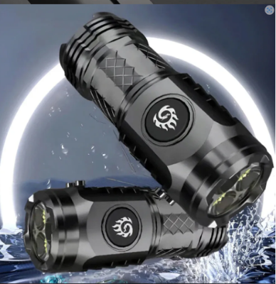 Picture of Three-Eyed Monster Mini Flash Super Power flashlight Rechargeable Portable Outdoor Lighting Long-Range Powerful Flash Lights - Multicolor - Int: One size