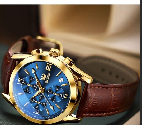 Picture of OLEVS Brands Luxury Men's Watch Code 2827 Blue - Int: One size
