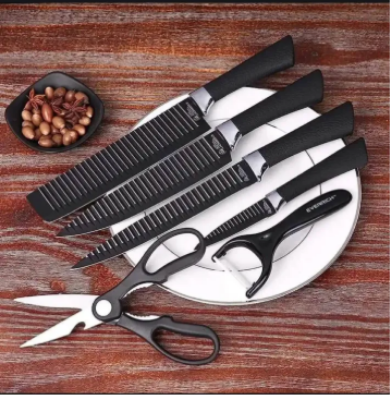 Picture of Kitchen tools Zepter 6 Pcs Set Non-Stick Coating Stainless Steel - Black - Int: One size