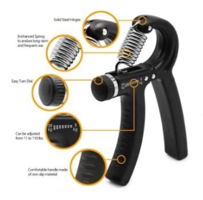 Picture of New - 6-60Kg Adjustable Heavy Grips Hand Gripper Gym Power Fitness Hand Exerciser Grip - Multicolor - Int: One size