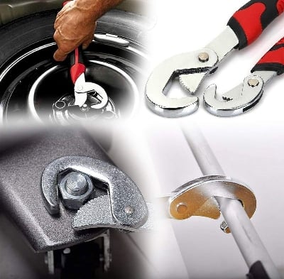 Picture of New **All in One Multipurpose Auto Adjustable Universal Quick Snap n Grip Wrench Spanner Set Tools** - Multicolor - Int: One size