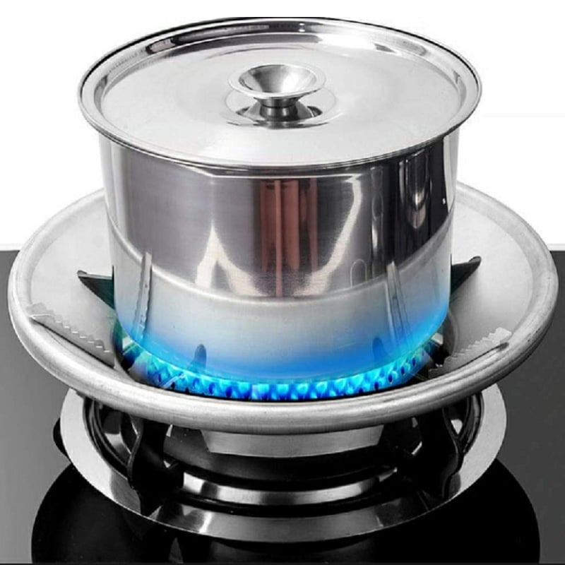 Picture of Energy Saving Gas Stove Cover Windproof Disk Windshield Bracket Universal Round Shape
