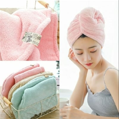 Picture of Magic Hair Wrap Bath Salon Towels Fast Drying Absorbent Cap For Women And Girls