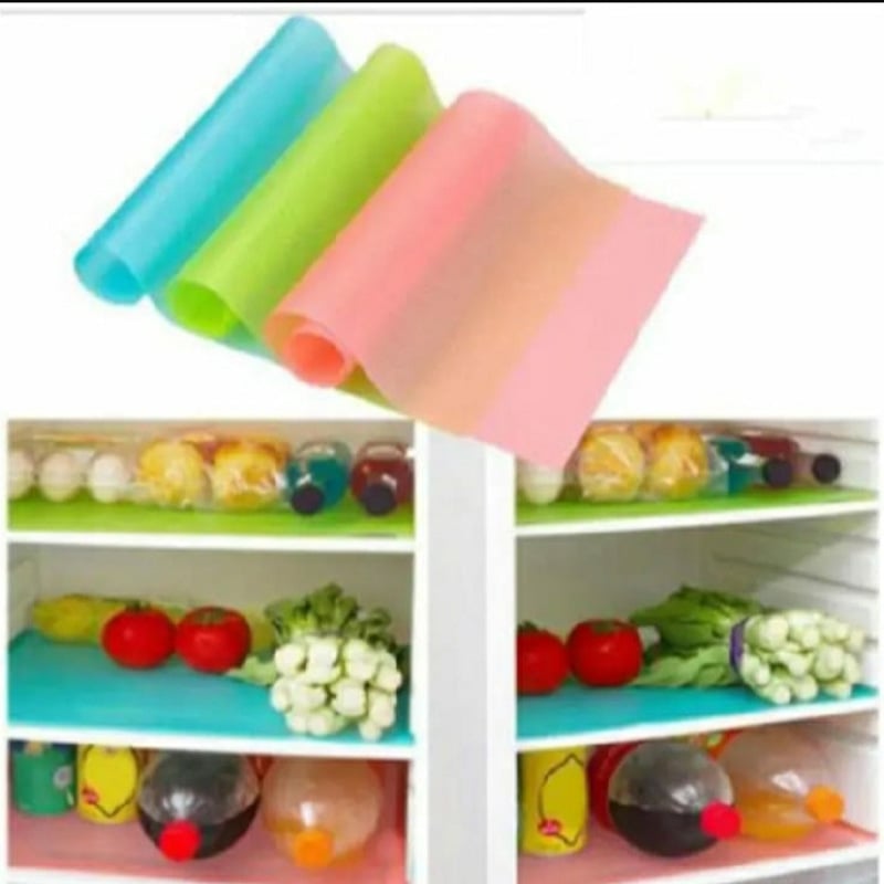 Picture of 3PCS - Refrigerator Freezer Mat Fridge Anti-fouling Anti Frost Waterproof Pad kitchen table wardrobe drawer mats