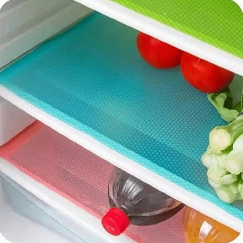 Picture of 3PCS - Refrigerator Freezer Mat Fridge Anti-fouling Anti Frost Waterproof Pad kitchen table wardrobe drawer mats