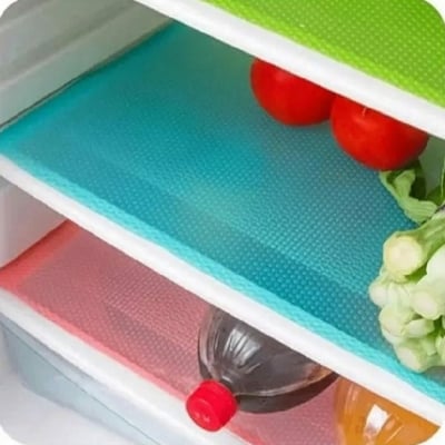 Picture of 3PCS - Refrigerator Freezer Mat Fridge Anti-fouling Anti Frost Waterproof Pad kitchen table wardrobe drawer mats