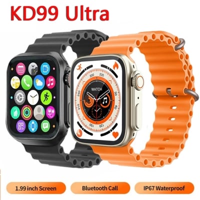 Picture of Smart Watch KD99 Ultra Watch Series 8 Men Women 1.99" Full Touch HD Large Screen Bluetooth Call Smartwatch Heart Rate Sleep Monitoring IP67 Waterproof Wireless Charging Watches - Int: One size