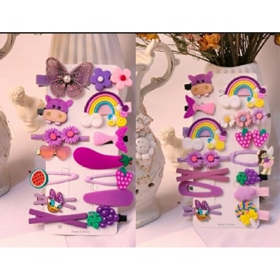 Picture of 14Pcs Baby Girl Hair Clip Set Hair Accessories