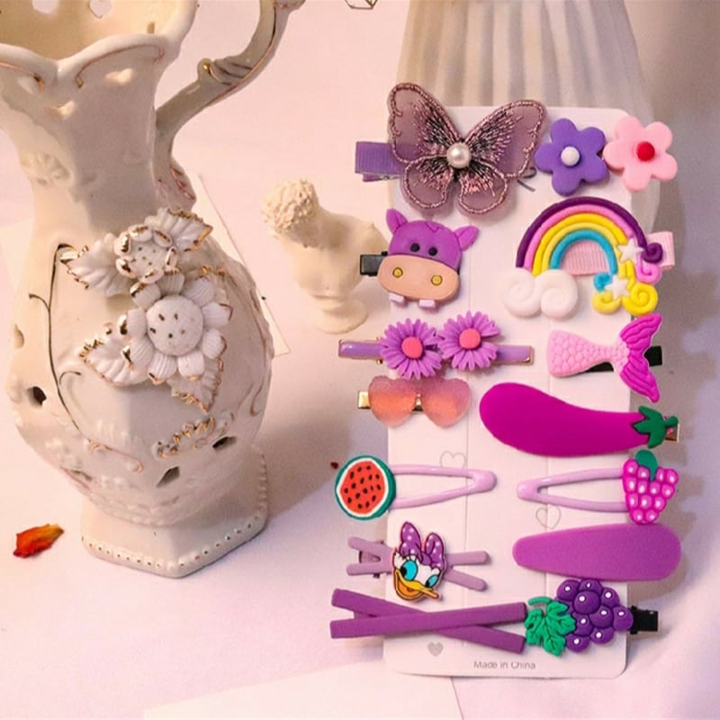 Picture of 14Pcs Baby Girl Hair Clip Set Hair Accessories