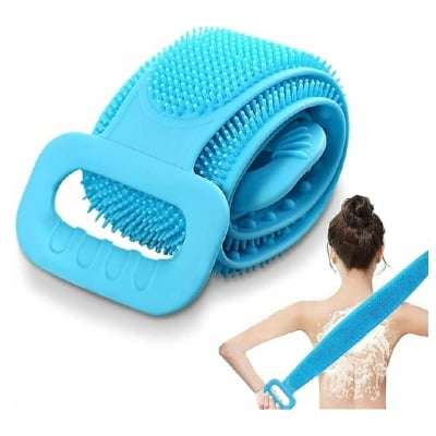 Picture of Silicone Back Scrubber Bath Belt Double-Sided Massage Body Wash Brush Shower Exfoliating Belt Removes Bath Towel, Cleaning Tools for men and women