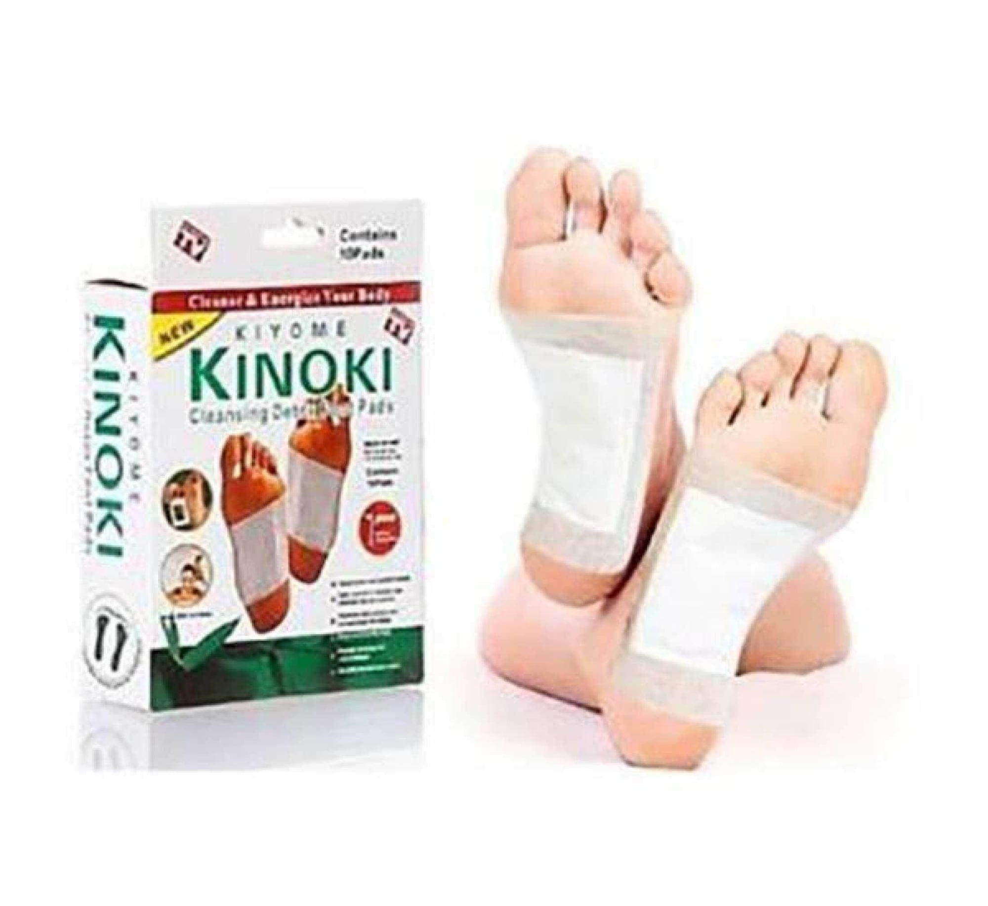 Picture of High Quality KIYOME KINOKI Detox Foot Pads Removes Body Toxins Feet Cleansing Herbal Slimming-10 Pads - White