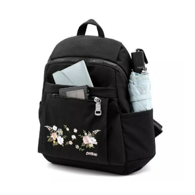 Picture of School Bags,Style Women's Backpack Fashion Chinese Style Embroidery Design Backpack Solid Color Oxford Cloth Waterproof