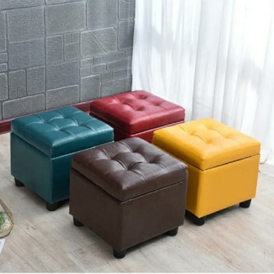 Picture of square Sofa Leather Single Stool/Mora multicolor Sofa Set