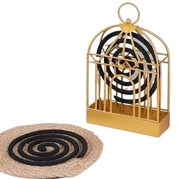 Picture of New Mosquito Coil Rack Plate with Cover and Handle for Home,Outdoor,Mosquito Coil Holder - Multicolor