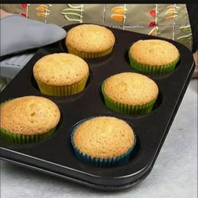 Picture of 6 Holes Stainless Steel Non-stick Muffin Cake Baking Oven Pan Cookie Tray Cup Cake Mold