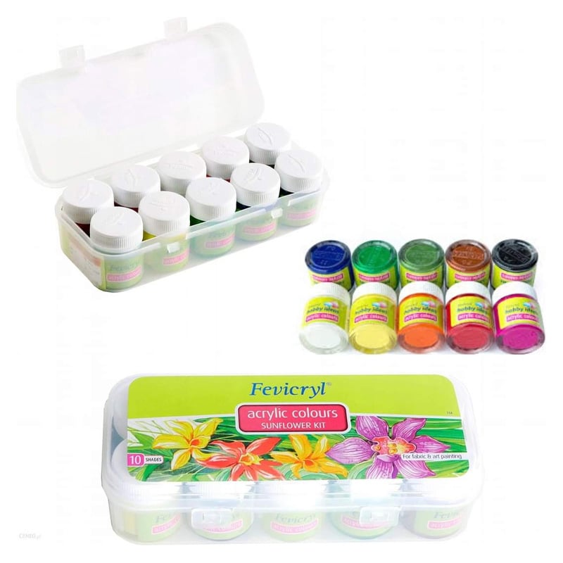 Picture of Fevicryl Acrylic Color-Sunflower Kit 150 Ml Box - Water Color