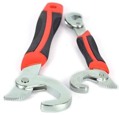 Picture of **All in One Multipurpose Auto Adjustable Universal Quick Snap n Grip Wrench Spanner Set Tools** - Multicolor - Int: One size