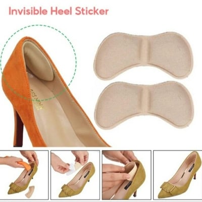 Picture of Soft Foam Back Heel Insoles/ High Heel Anti-Wear Shoes Pad/ Self-adhesive Insole Feet Care Patch Pads
