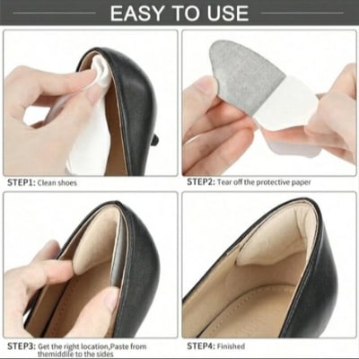 Picture of Soft Foam Back Heel Insoles/ High Heel Anti-Wear Shoes Pad/ Self-adhesive Insole Feet Care Patch Pads