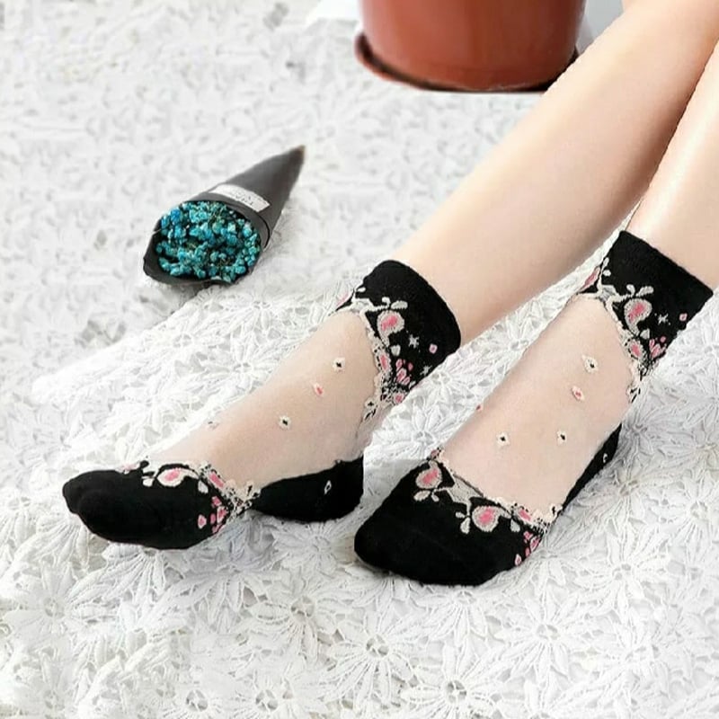 Picture of Socks for women ladies Socks moja Women Fashion- Skin Color - 1 Pair