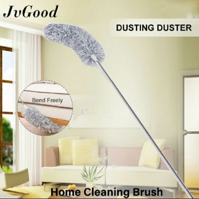 Picture of Long-9 Feet, Expandable Duster with Stainless Steel Telescopic Rod, Microfiber, Dusting Brush with Bendable Corner Broom, Effortlessly Removes Dust and Cobwebs,
